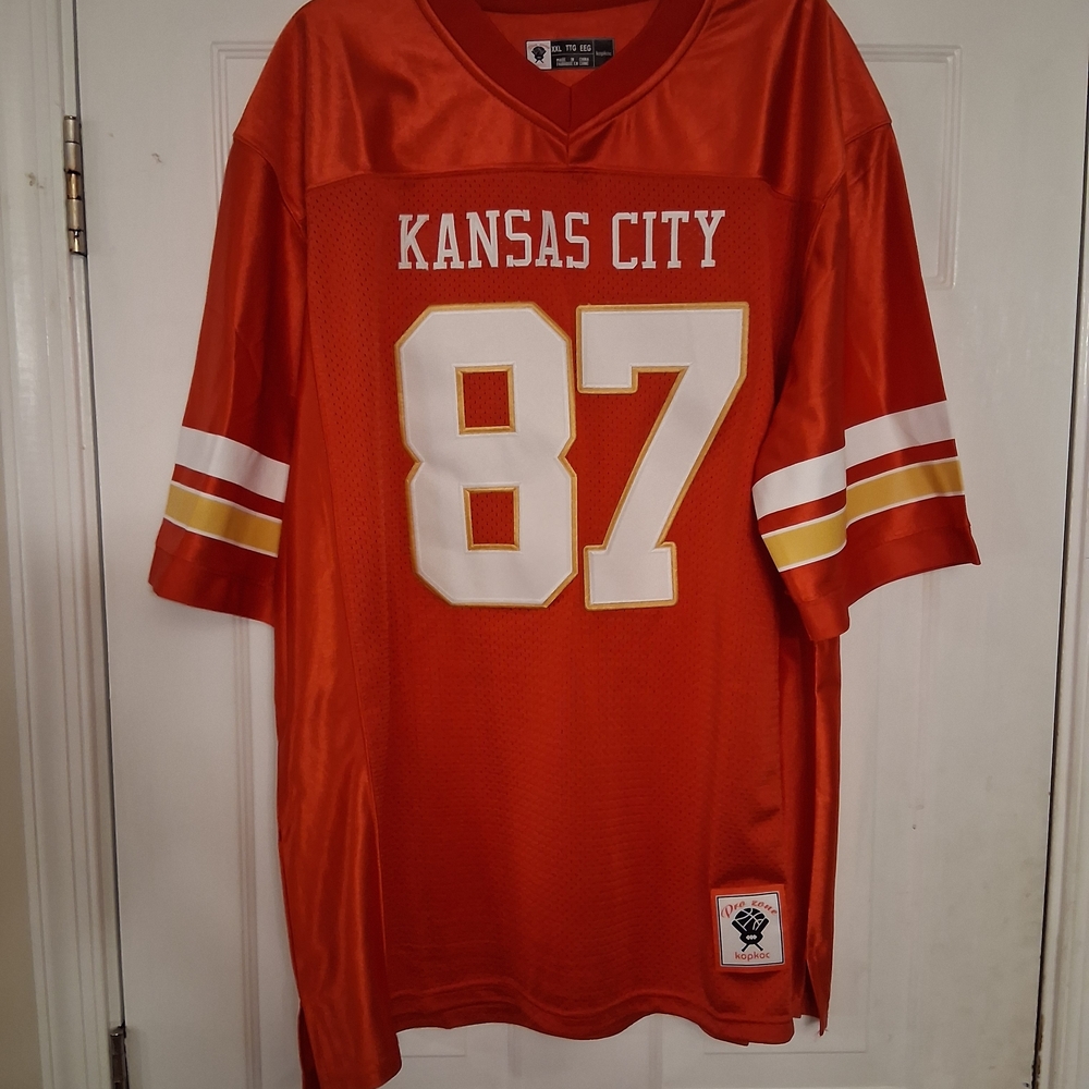 Kansas City #87 Kelce Football Jersey Pro Zone Size 2XL New Without Tags